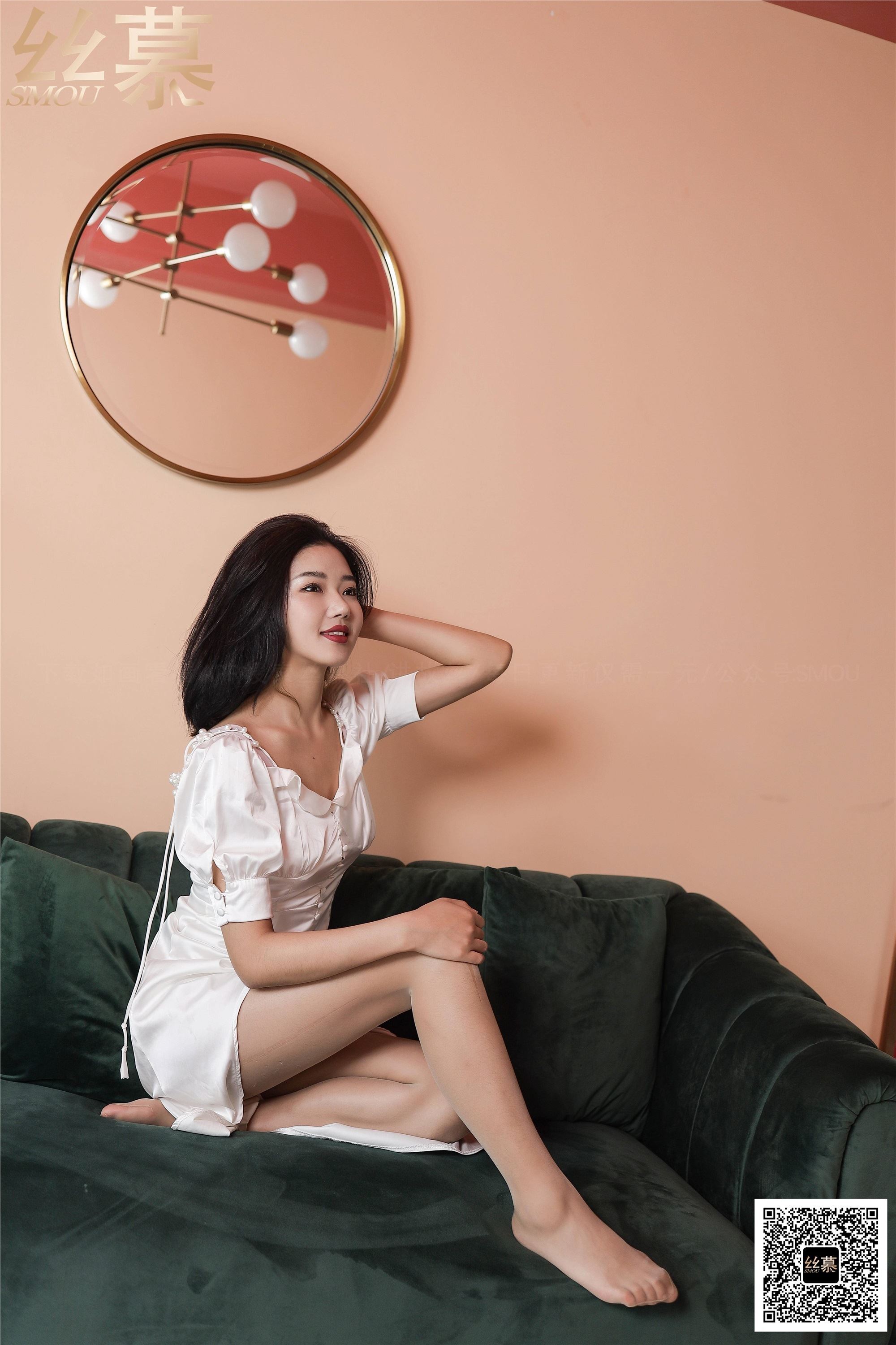 丝慕写真 SM414 天天一元 模特：新模《BONAS空气感透明袜》